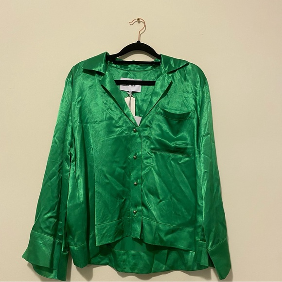 NWT Pistola Small Green Sia Blouse - Picture 13 of 13